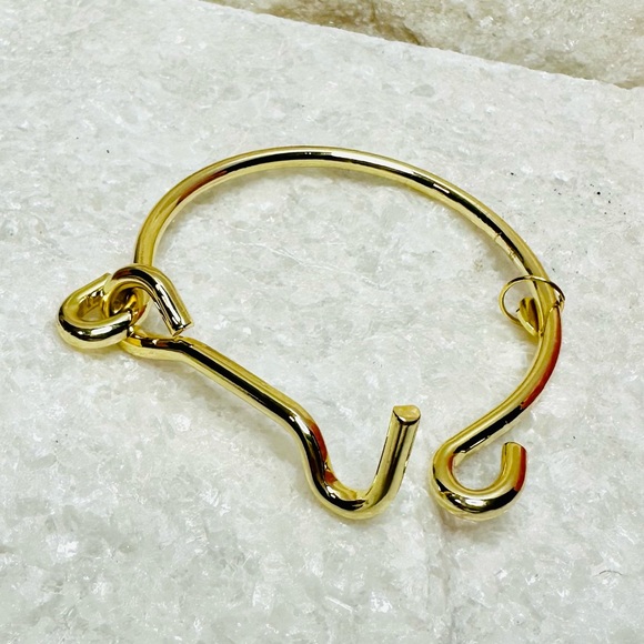 NEW! Jules Smith 14k Gold Plated Americana Lock Bracelet - Picture 7 of 9